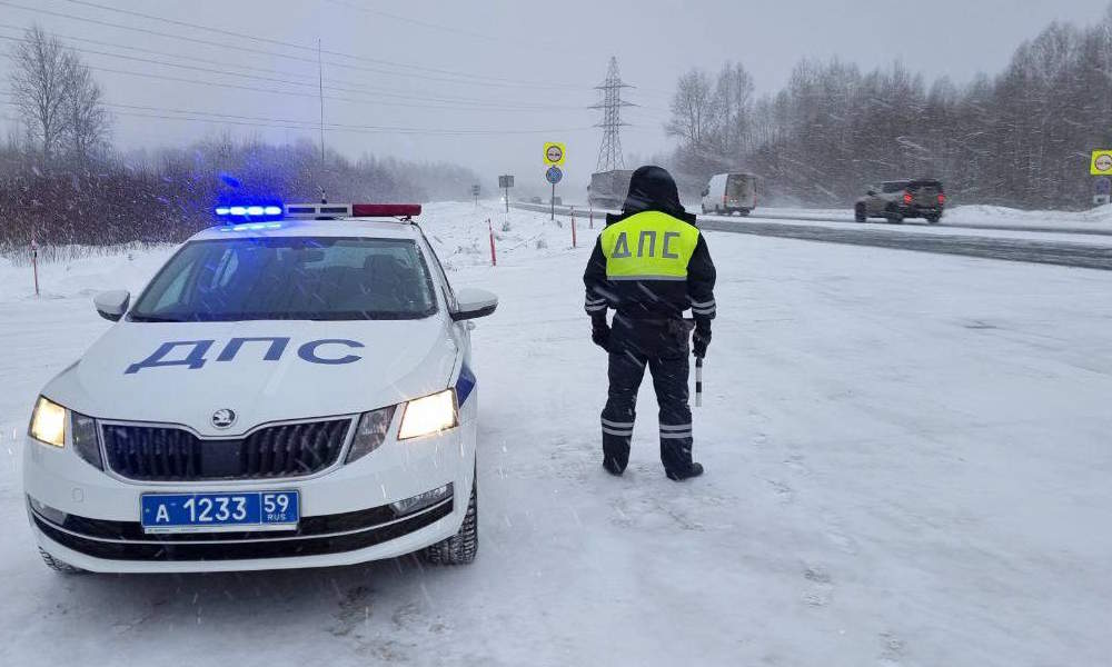 Снегопад в Перми привел к росту аварийности на 35%