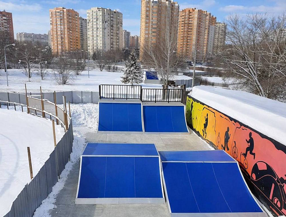 В центре Перми установили новый каркасный скейт-парк