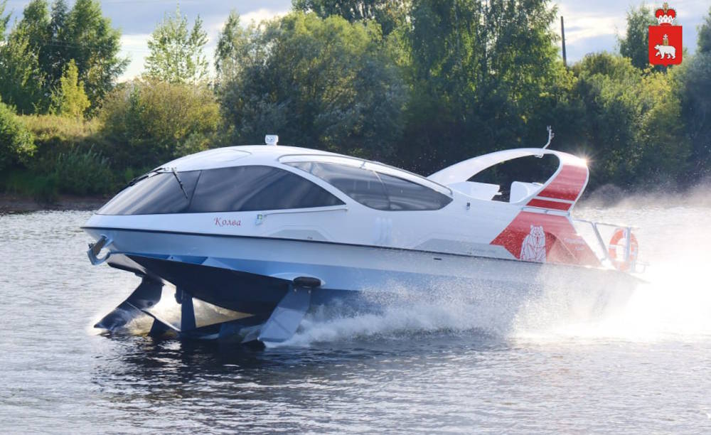 Скоростное речное такси Looker прошло испытание в Перми 