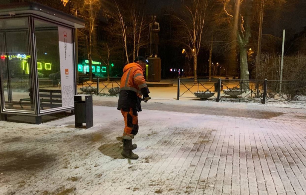 В Перми утром 3 октября выпал мокрый снег 